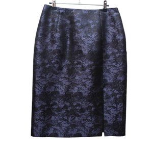 Aurelio Costarella Texture Black and Purple Skirt